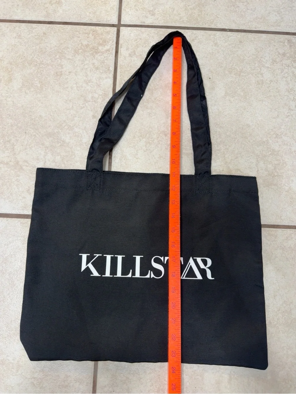 Killstar Black Logo Tote Bag Goth Alternative Oversized Shopper